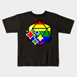 Pride Sparkle D20 Kids T-Shirt